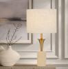 RENARA TRAVERTINE TABLE LAMP ANTIQUE GOLD